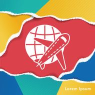 logistics airplane icon