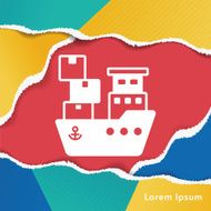 logistics ship icon N4