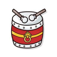 chinese drum doodle