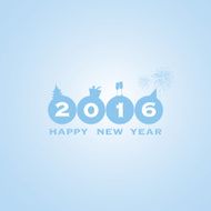 New Year Card Background - 2016