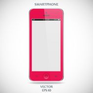 realistic detailed smartphone with touch screen isolated N6