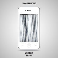 realistic detailed smartphone with touch screen isolated N7