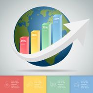 Abstrct business infographic template N2