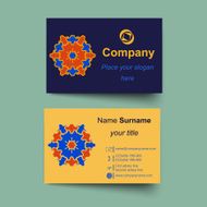 Modern simple light business card template N4