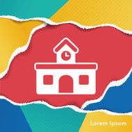 School Building Icon N2
