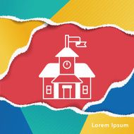 School Building Icon N3