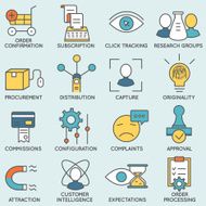 Customer relationship management icons - part 8