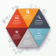 Infographic set with charts and diagrams