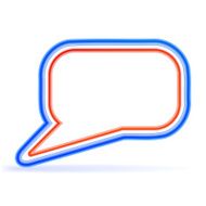Bubble to the text of rainbow cables Vector