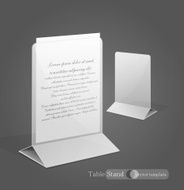 vector stand for advertising paper