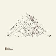 Abstract background with dots and lines N3