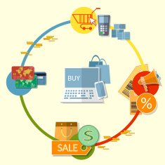 Internet shopping concept on-line store e-commerce