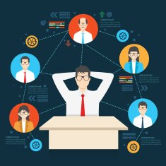 Business concept design on dark background clean vector N10