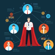 Business concept design on dark background clean vector N11
