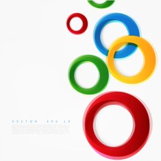 Vector colorful circle N6