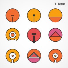Creative E letters icon abstract design vector template