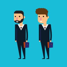 Business man character vector illustration