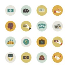 Money circle icon