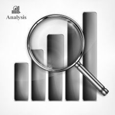 Magnifying glass and chart N2