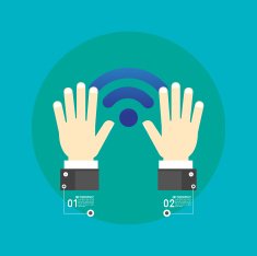 Business infographic concopt Magnifier N2