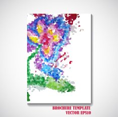 Abstract background style brochure design