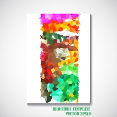 Abstract background style brochure design N2