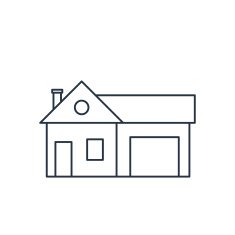 Home and garage vector illustration N4