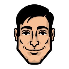 Smiling businessman face