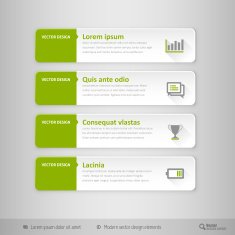 Design layout modern symbols tabs
