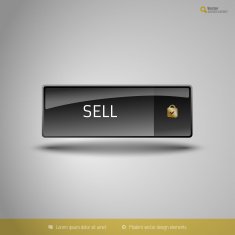 Black Glossy Button N2