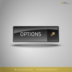 Black Glossy Button N3
