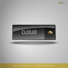 Black Glossy Button N9