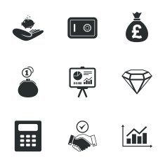 Money cash and finance icons Handshake sign N4