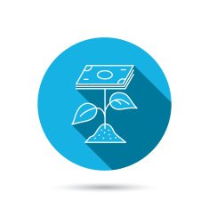 Profit icon Money savings sign N4