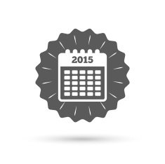 Calendar sign icon Date or event reminder