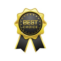 Best Choice golden Vector Icon Design