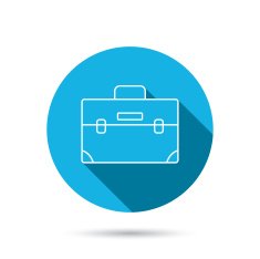 Briefcase icon Business case sign N4
