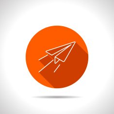 Paper Plane sign Airplane symbol Travel icon N3