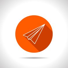 Paper Plane sign Airplane symbol Travel icon N4