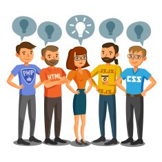 Programmers developers process coding teamwork Communication