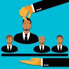 Human resources concept vector flat style for web
