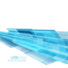 Abstract background with blue curved stripes