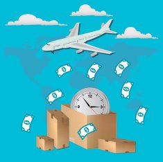 delivery service concept in flat style for web vector
