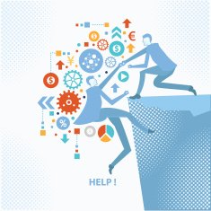 Help business concept design clean vector
