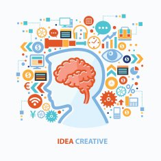 Idea creative concept design clean vector