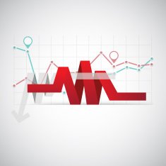 Set of different graphs and charts vector eps10 illustration N9