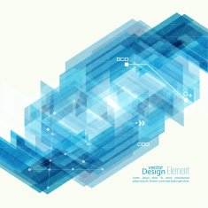 Abstract background with blue stripes corner