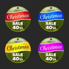 Christmas sale badge