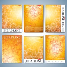 Modern set of brochure flyer booklet cover or annual report N2