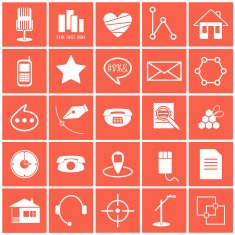 Vector icons science